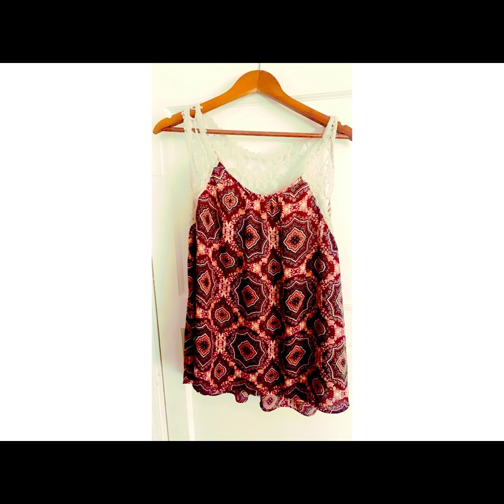 2xl Vanity Blouse with wide lace straps